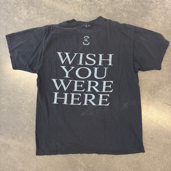 Vintage 90s Pink Floyd Concert Tour T-shirt Faded XL Anvil Wish You Were Here - Picture 2 of 5